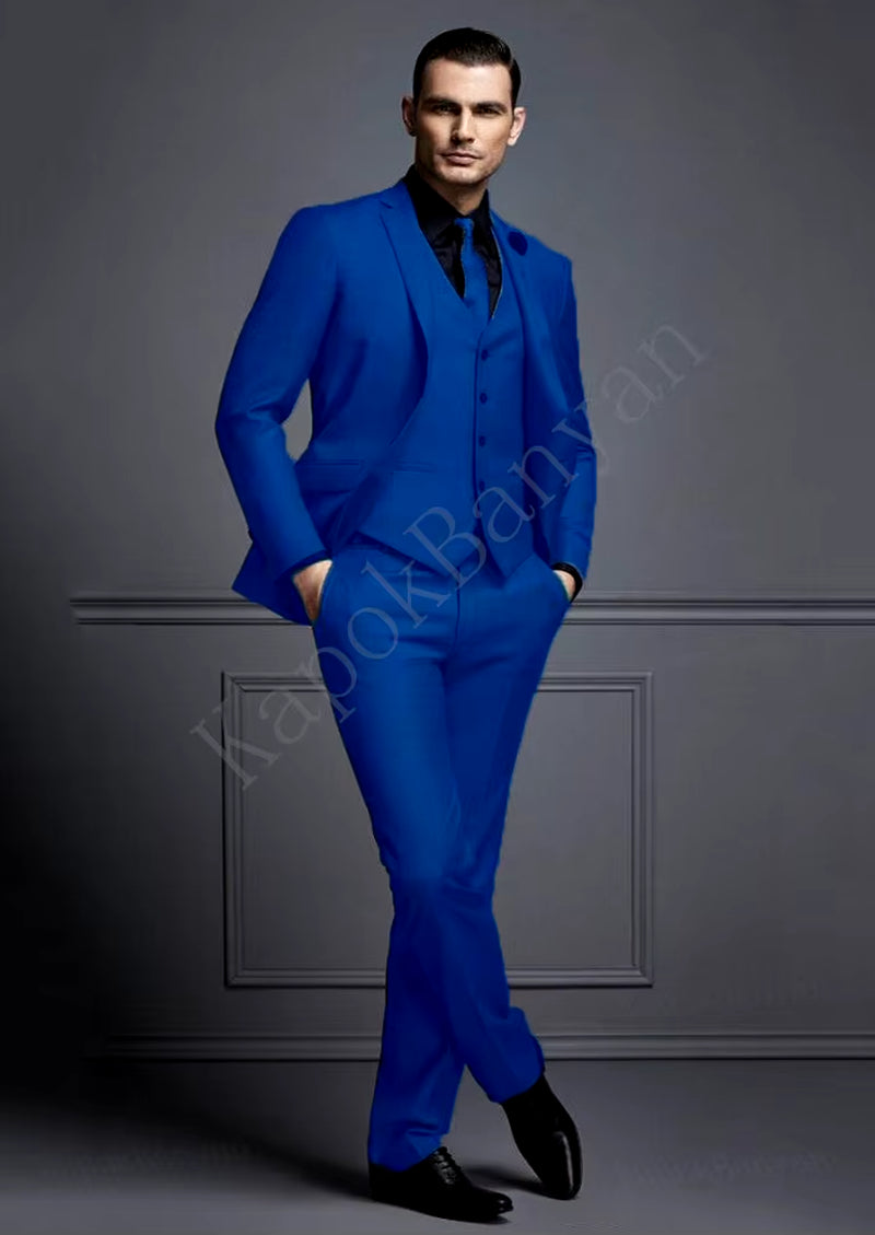 New Grey Mens Suit Groom Suit Cheap Formal Man Suits for Wedding Best Men Slim Fit Groom Tuxedos for Man(Jacket+Vest+Pants)Terno